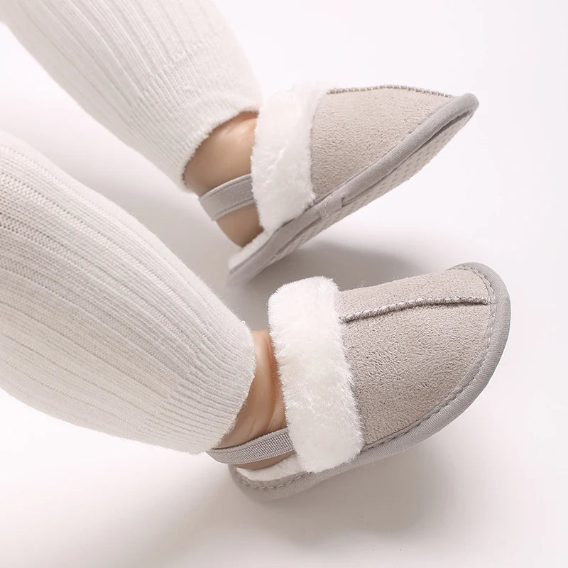 Cozy Plush Baby Slippers (0-18M)