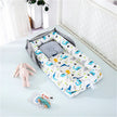 2026 New Lightweight Portable Baby Crib Cartoon Design Foldable Travel Bed for Newborns with Storage Bag