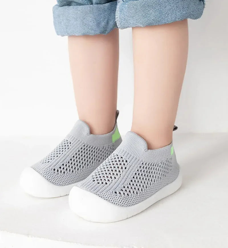 Breathable Mesh Toddler Sneakers (0-3T)
