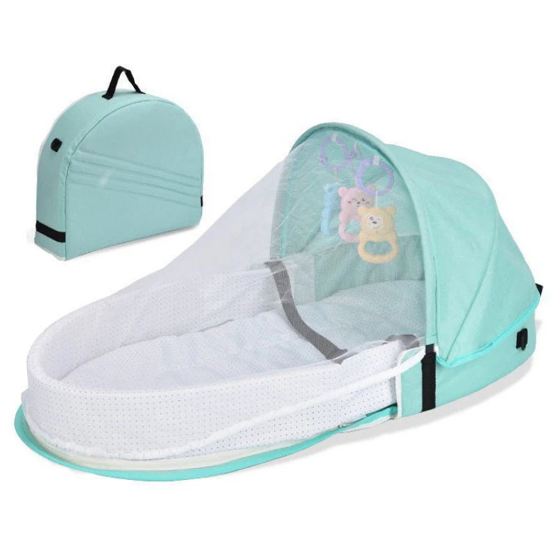 Battilo Baby Crib Multi-function Baby Bed Nest Baby Mosquito Net Foldable Baby Nest Bassinet Infant Sleep Portable Bed