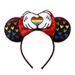 2025 New Style Mickey Minnie Ear Headband Sequin Bows Girl Adult Kids Halloween Party Cosplay Hair Accessories Princess Hairband