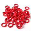 50pcs 3cm Candy Color Nylon Elastic Hair Bands Rubber Bands Scrunchies Hair Ropes Ponytail Holder Hair Accessories Set Black Red