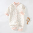 Bodysuit & One Pieces for Boys Girls Newborn Rompers Solid Color 100 Cotton 0-24M Long Sleeve Loungewear Outfit Thin Cute Design