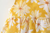 (Girls 0-3 Years Old) Summer New Girls Dress Floral Print Little Fresh Everyday Sweet Princess Dress with Bow