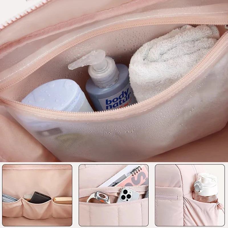 Multifunctional Travel Duffel Bag: Baby Diaper Bag, Gym & Hospital Bag with Waterproof Compartment