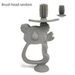 Animal Koala Safe Toddle Teether Chew Toy Teething Ring Infant Baby Silicone Training Toothbrush BPA Free Rodent Baby Accessorie