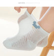 4Pairs/Lot Summer Baby Mesh Thin Socks Cartoon Soft Cotton Newborn Sock Princess Infant Toddler Girls Cute Breathable Socks