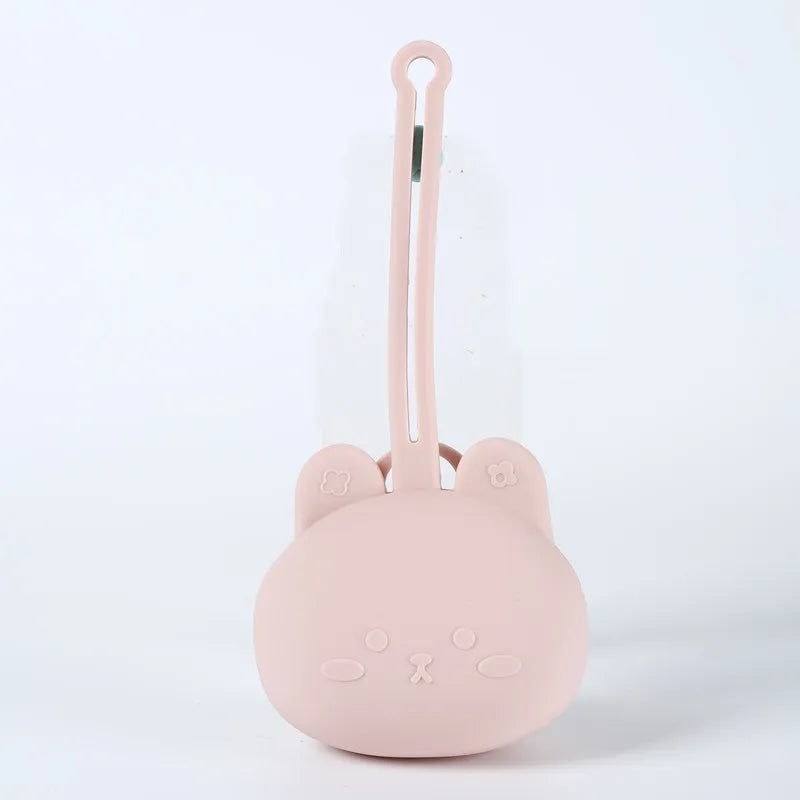 Pacifier Storage CasePortable Baby Pacifier Storage CaseSilicone Storage CasePacifier Drop-proof Case with Lanyard