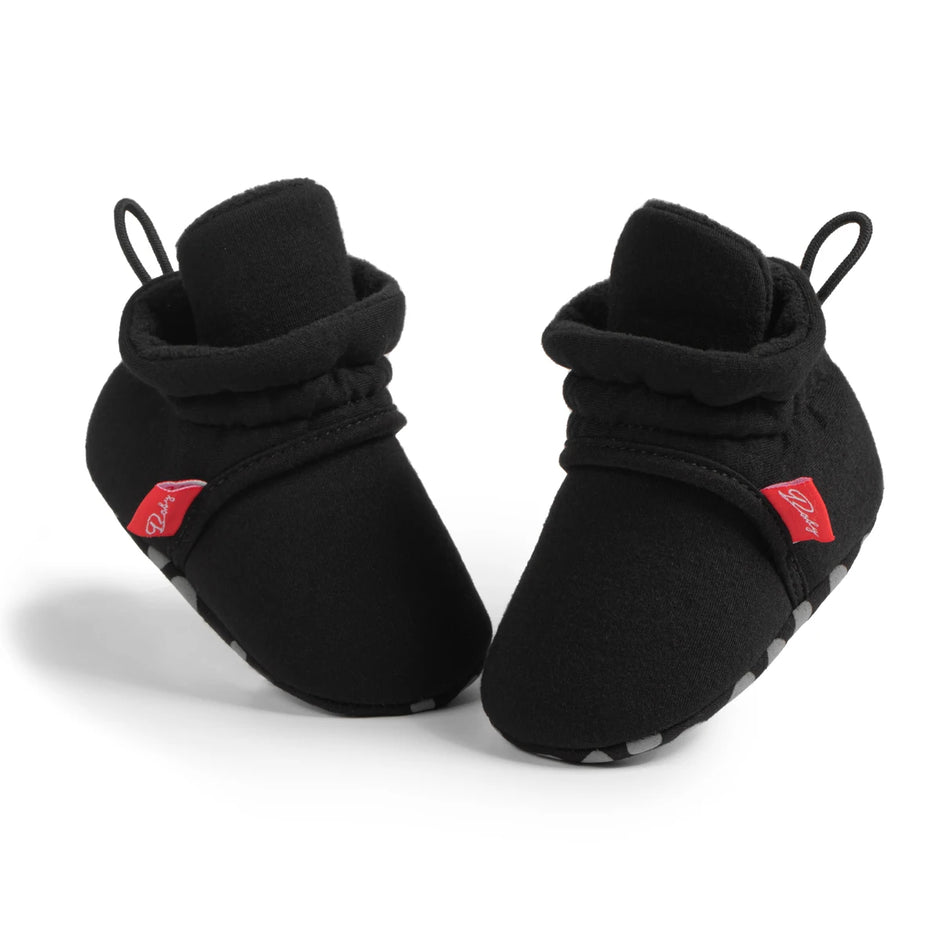 Winter Baby Boy Girl Socks Booties Fluff Soft Elastic Cord First Walkers Anti-slip Indoor Warm Newborn Baby Shoes Moccasin