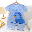 Infant Toddler Crawling Clothes Cotton Summer Boys Girls Thin Baby Short Sleeve Romper Children's Onesie