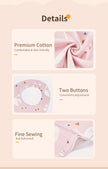 INSULAR Baby Bibs Newborn Cotton Soft Saliva Towel Infant Feeding Cloth Muslin Stuff Printing Pinny Waterproof U-shaped 3 Layers