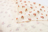 Cotton Swaddle Blanket Baby Blanket Floral Print Muslin Diaper Swaddle New Born Crinkle Fabric Baby Born Stroller Cover
