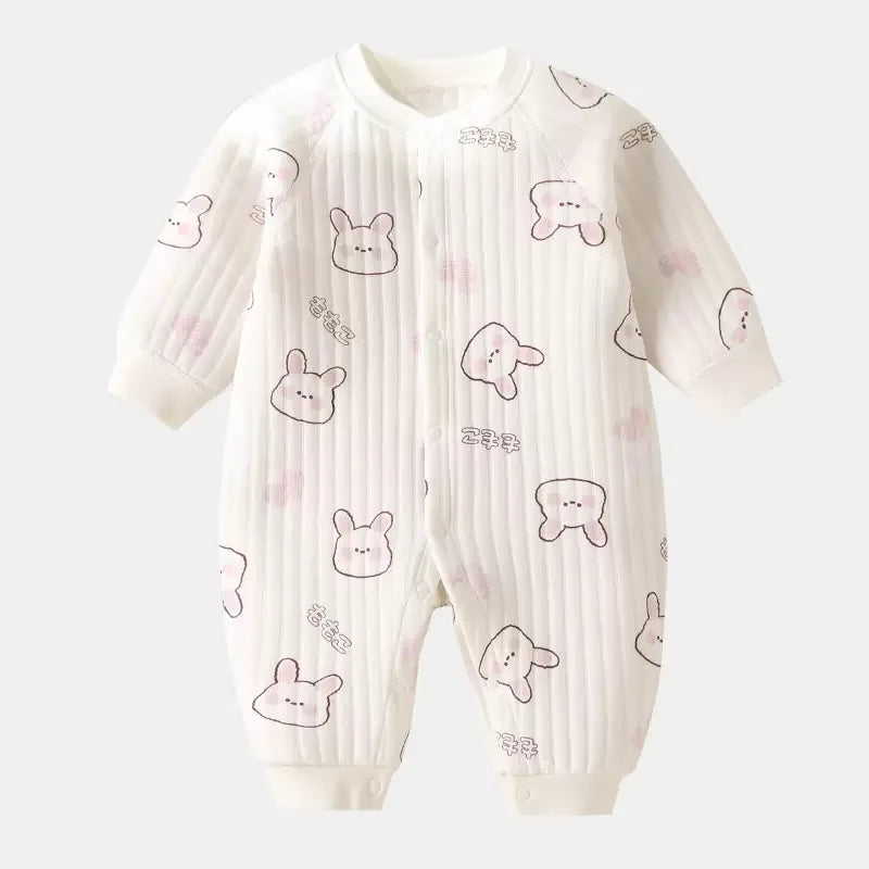 Baby Clothes Bodysuit&One Pieces Boys Girls Newborn Rompers Solid Color 100 Cotton 0-24M Long Sleeve Loungewear Outfit