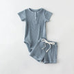 2Pcs Summer Baby Boy Clothing Sets Short Sleeve Bodysuit + Shorts Fashion Newborn Baby Clothes