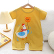 Infant Toddler Crawling Clothes Cotton Summer Boys Girls Thin Baby Short Sleeve Romper Children's Onesie