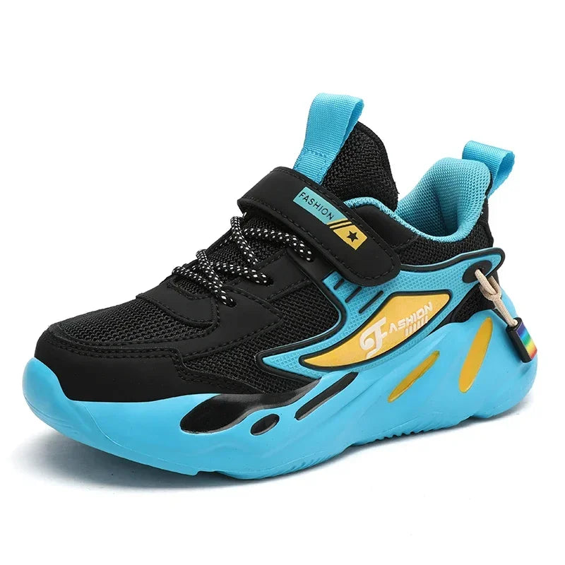 Children Sneakers for Boys Mesh Breathable Running Sports Shoes Kids Girls Flat Casual Shoes Big Size 40