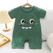 Infant Toddler Crawling Clothes Cotton Summer Boys Girls Thin Baby Short Sleeve Romper Children's Onesie