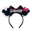 2025 New Style Mickey Minnie Ear Headband Sequin Bows Girl Adult Kids Halloween Party Cosplay Hair Accessories Princess Hairband