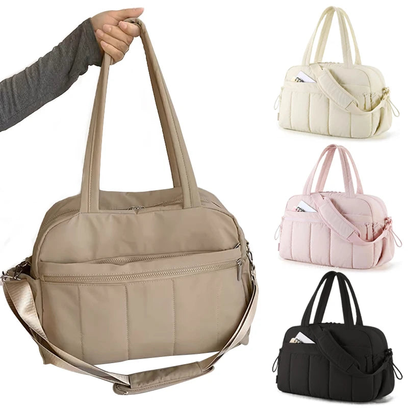 Multifunctional Travel Duffel Bag: Baby Diaper Bag, Gym & Hospital Bag with Waterproof Compartment