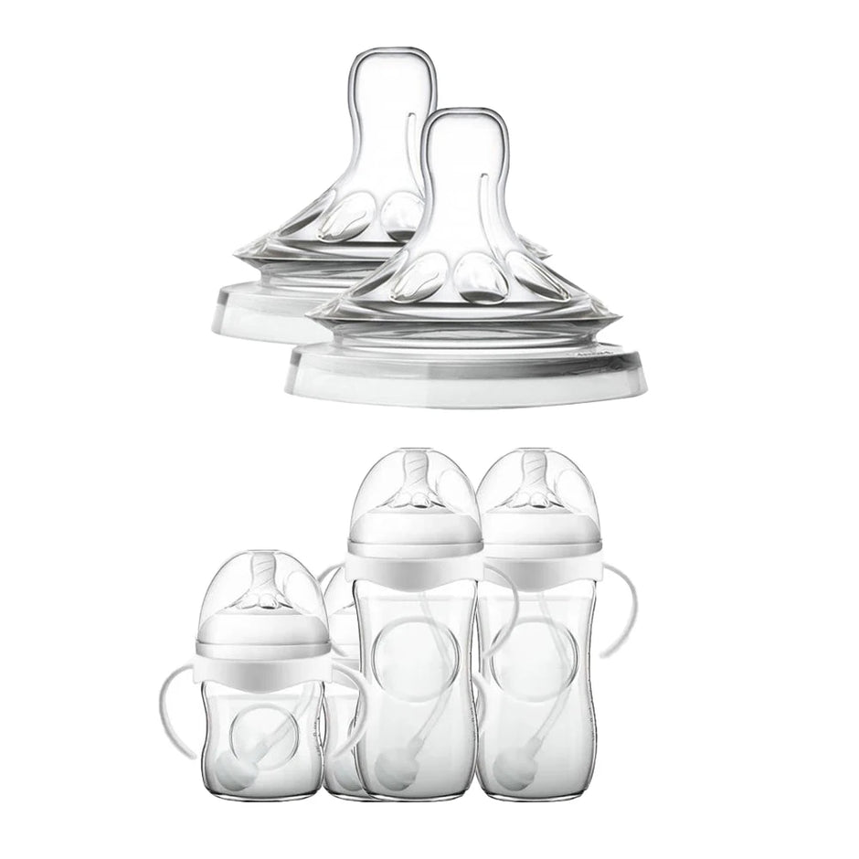 Silicone Nipple Accessories, 5.5cm Wide Mouth, Natural Shape, Skin-Friendly Silicone, For Baby Bottles, Easy to Clean