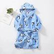 Warm Soft Children Flannel Pajamas Boy Astronaut Robe Winter Christmas Kids Bathrobe Baby Girl Homewear Child Sleepwear 2-12Year