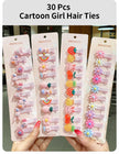 30Pcs Set Baby Hair Clips Cartoon Bows Flower Girls Hairpins Sweet Children Clips Barrettes Baby Hair Accessories