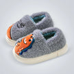 Fashion And Winter Children Slippers Boys And Girls Flat Bottom Non Slip Slip Round Toe Plush Warm Cartoon Slippers Kids