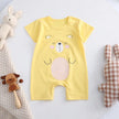 Infant Toddler Crawling Clothes Cotton Summer Boys Girls Thin Baby Short Sleeve Romper Children's Onesie