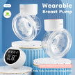 MAMIJOY Electric Breast Pumps With 19/24mm Flange Portable Hands Free Wearable Breast Pump Silent Comfort Breast Milk Extractor