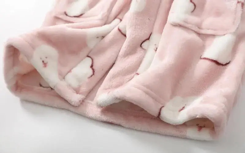Warm Soft Children Flannel Pajamas Boy Astronaut Robe Winter Christmas Kids Bathrobe Baby Girl Homewear Child Sleepwear 2-12Year