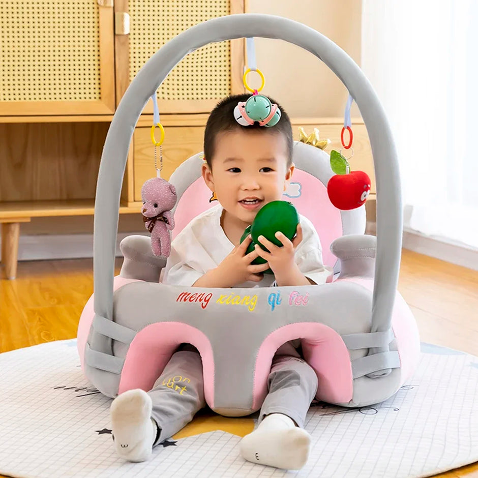 Baby Feeding Safety Seat Skin Cartoon Plush Learning Sit Chair Without Cotton Chair Case Kids Skin Seat Sofa