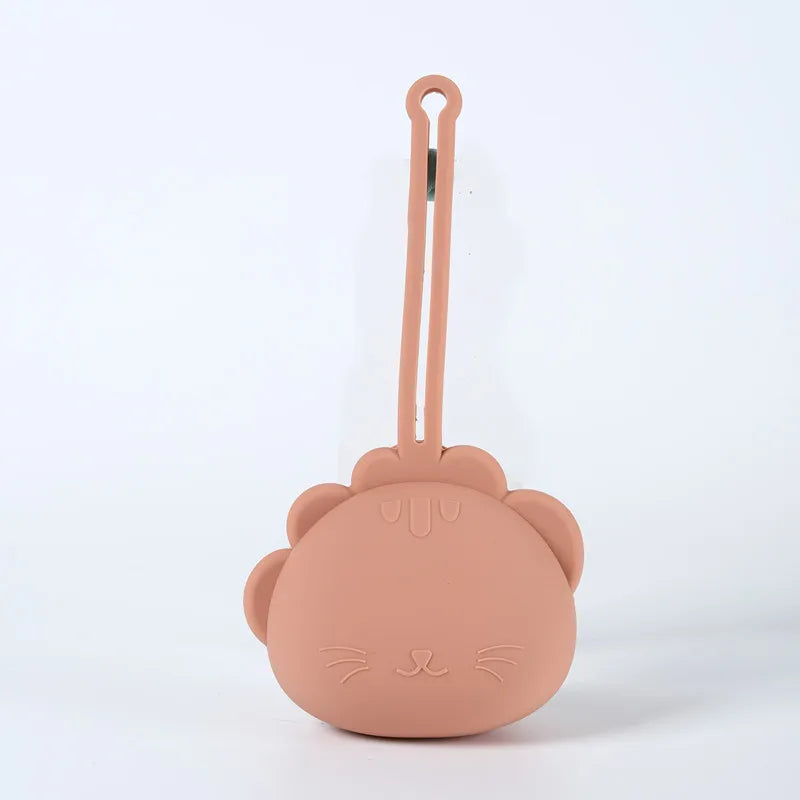 Pacifier Storage CasePortable Baby Pacifier Storage CaseSilicone Storage CasePacifier Drop-proof Case with Lanyard