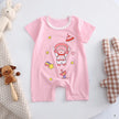 Infant Toddler Crawling Clothes Cotton Summer Boys Girls Thin Baby Short Sleeve Romper Children's Onesie