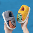 Fashion And Winter Children Slippers Boys And Girls Flat Bottom Non Slip Slip Round Toe Plush Warm Cartoon Slippers Kids