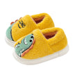 Fashion And Winter Children Slippers Boys And Girls Flat Bottom Non Slip Slip Round Toe Plush Warm Cartoon Slippers Kids