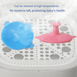 2pcs Set Infant Silicon Head Massager Fetal Head Fat Comb Toddler Bathing Soft Comb Newborn Hair Cleaning Baby Care Accessories