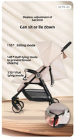 A5 High View Baby Stroller Lightweight Foldable Baby Stroller Can Sit or Lie Portable Pocket Baby Stroller
