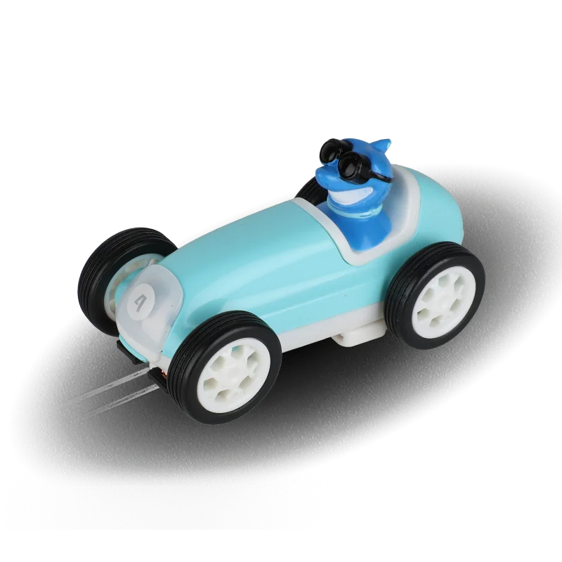 سيارة سباق تناظرية من طراز Carrera Go Scalextric بمقياس 1/64 (1:64) - سيارة سباق كهربائية عالية السرعة - لعبة سيارات سباق الشرطة