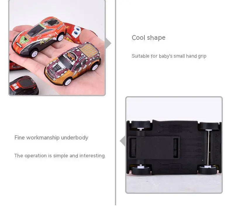 60/120Pcs Alloy Racing Cars Rebound Car Multiple Alloy Car Ornament Collectibles Children'S Toys Birthday Gift 2023 New