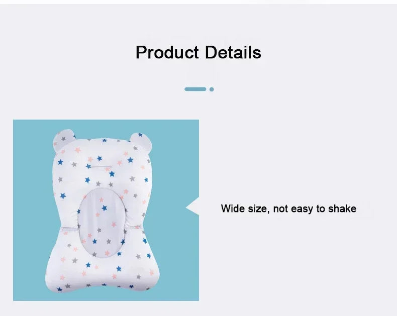 Adjustable Bath Tub Shower Cushion Newborn Support Seat Mat Baby Bath Seat Floating Water Pad Portable Foldable Baby Bathtub Pad