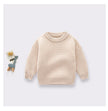 0-6T Newborn Baby Sweater Kid Boy Girl Winter Clothes Warm Thick Knit Pullover Top Infant Long Sleeve Basic Knitwear Outfit