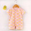 New Baby Onesies Climbing Clothes Pure Cotton Summer Newborn Boys Girls Rompers Short-Sleeved Thin Harness Infant Clothes