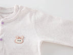 Bodysuit & One Pieces for Boys Girls Newborn Rompers Solid Color 100 Cotton 0-24M Long Sleeve Loungewear Outfit Thin Cute Design
