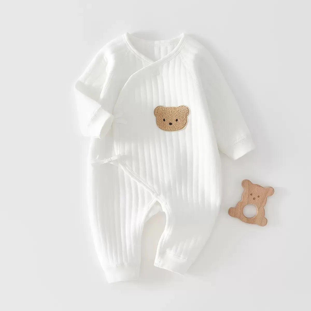 Baby Clothes Bodysuit&One Pieces Boys Girls Newborn Rompers Solid Color 100 Cotton 0-24M Long Sleeve Loungewear Outfit