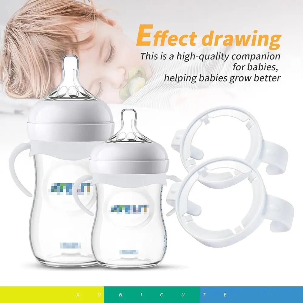 Easy Grip Baby Bottle Handles Safe Universal Baby Bottle Holder Durable Baby Feeding Bottle Accessories for Philips Avent