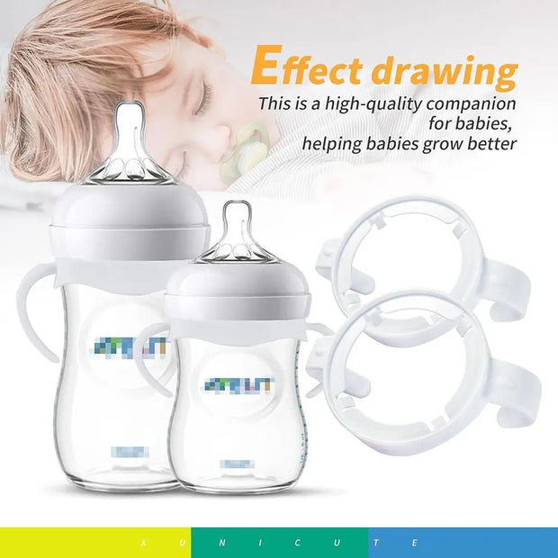 Easy Grip Baby Bottle Handles Safe Universal Baby Bottle Holder Durable Baby Feeding Bottle Accessories for Philips Avent