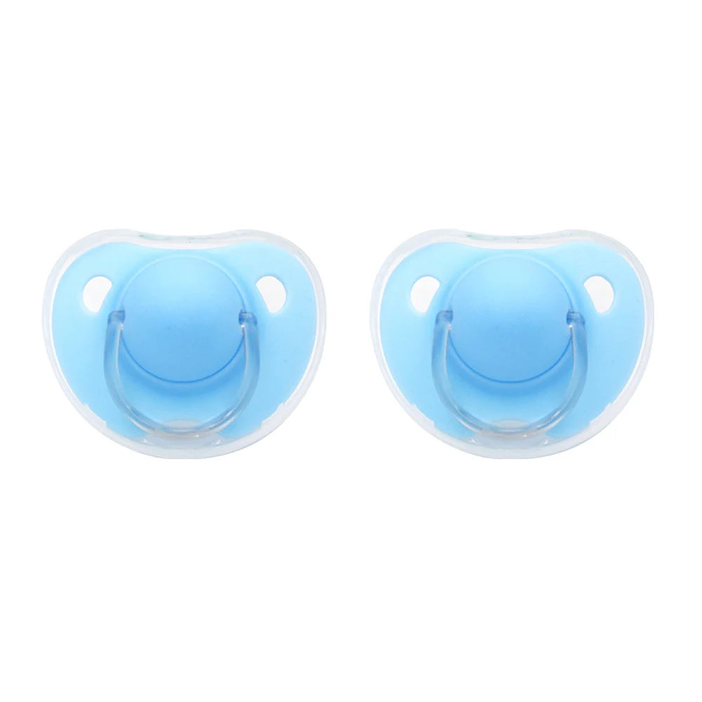 2pcs/pack Baby Pacifier Soother with Cover for Daily and Night Use