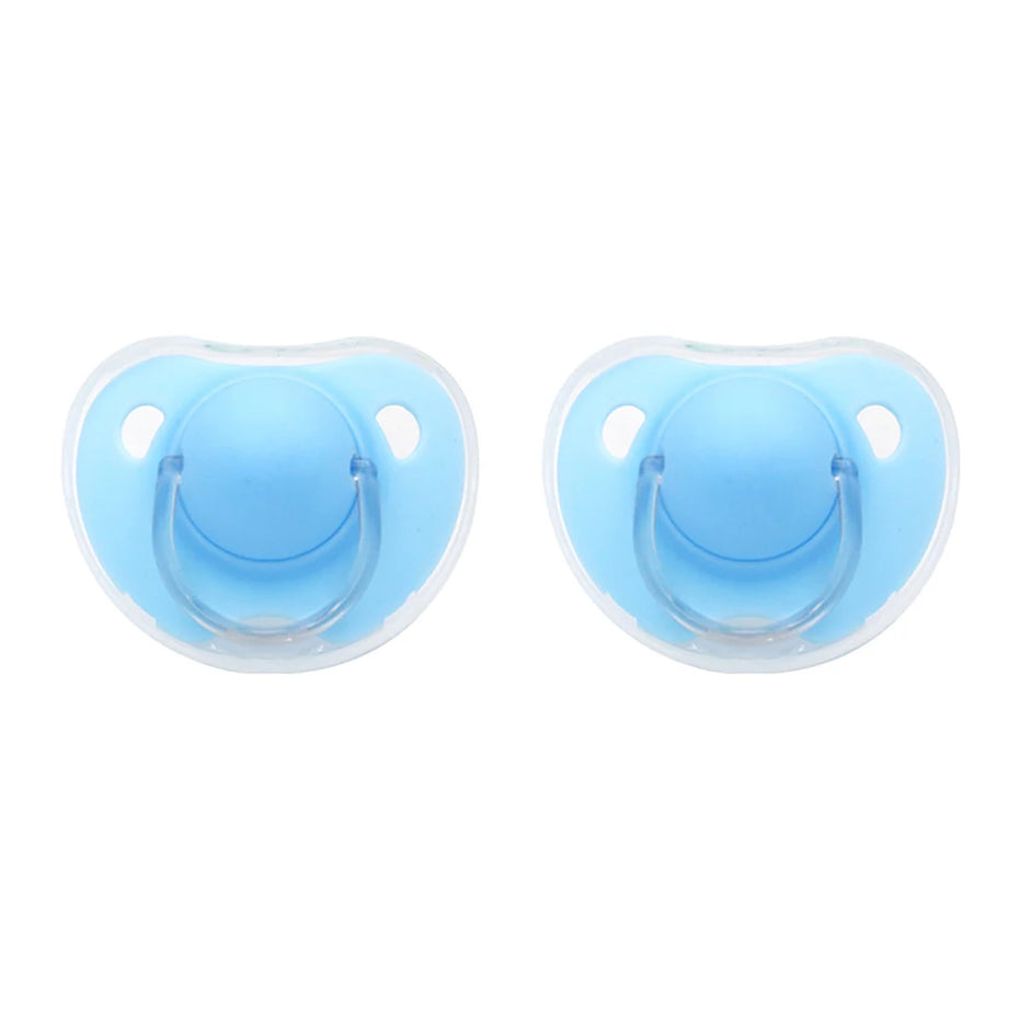 2pcs/pack Baby Pacifier Soother with Cover for Daily and Night Use