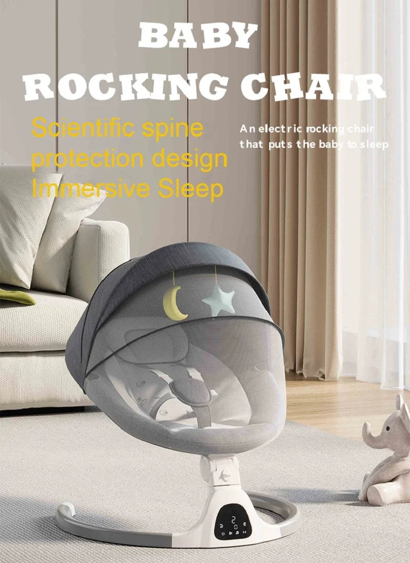 Multipurpose Electric Baby Sleep Rocking Chair Automatic Swing Infant Rocker Comfort Cradle Stroller Toys for Baby 0-3 Years Old
