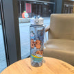 800ML Kids Water Sippy Cup Creative Cartoon Cup with Straws Leakproof Water Bottle Outdoor Portable Children's Plastic Water Cup